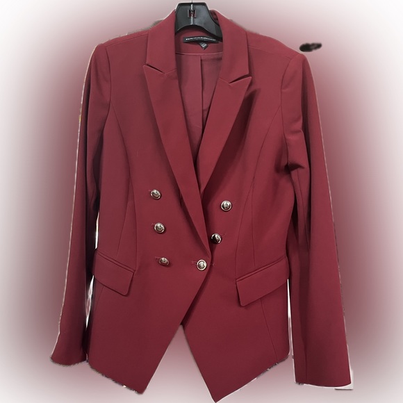 White House black market, NWOT, red blazer with silver buttons, size 10 - Picture 1 of 2